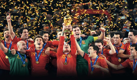 goosebumpmoment about spain, champion in the world cup in 2010