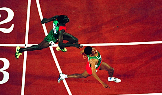 goosebumpmoment about haile gebreselassie’s victory in the final race at the 2000 sydney olympics